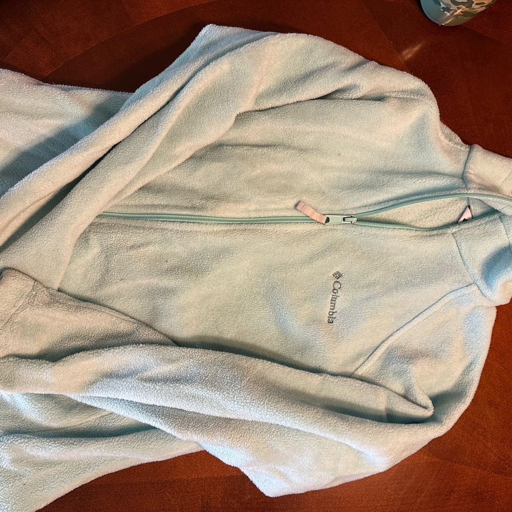 Columbia Light Blue Fleece Jacket